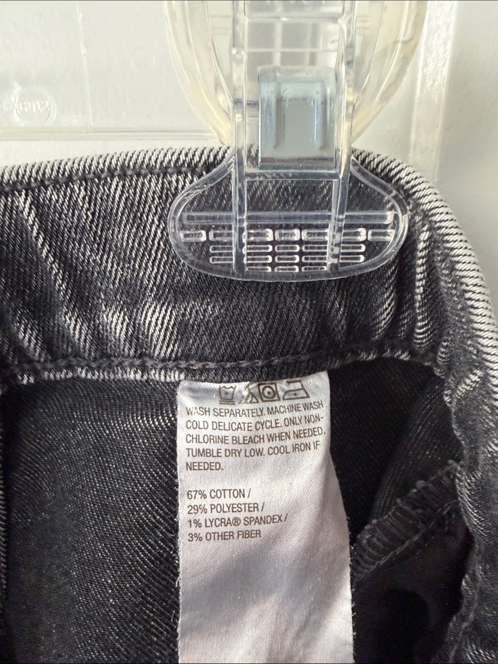 Logo by Lori Goldstein Washed Black Barrel Leg Jeans - Picture 3 of 5